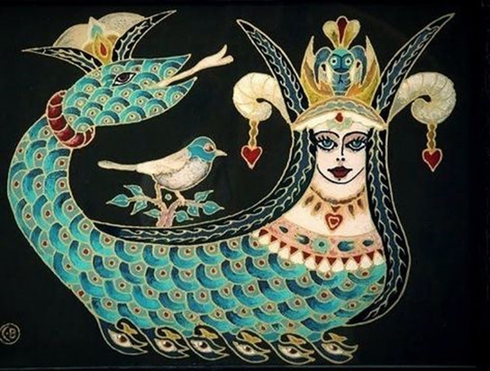 ÜNLÜMarcel Sanat Elmas Mozaik Tablo & Diamond Painting TurkeyM20173391Yeşil Şahmeran Marcel Sanat Elmas Mozaik Tablo 69x53 cm