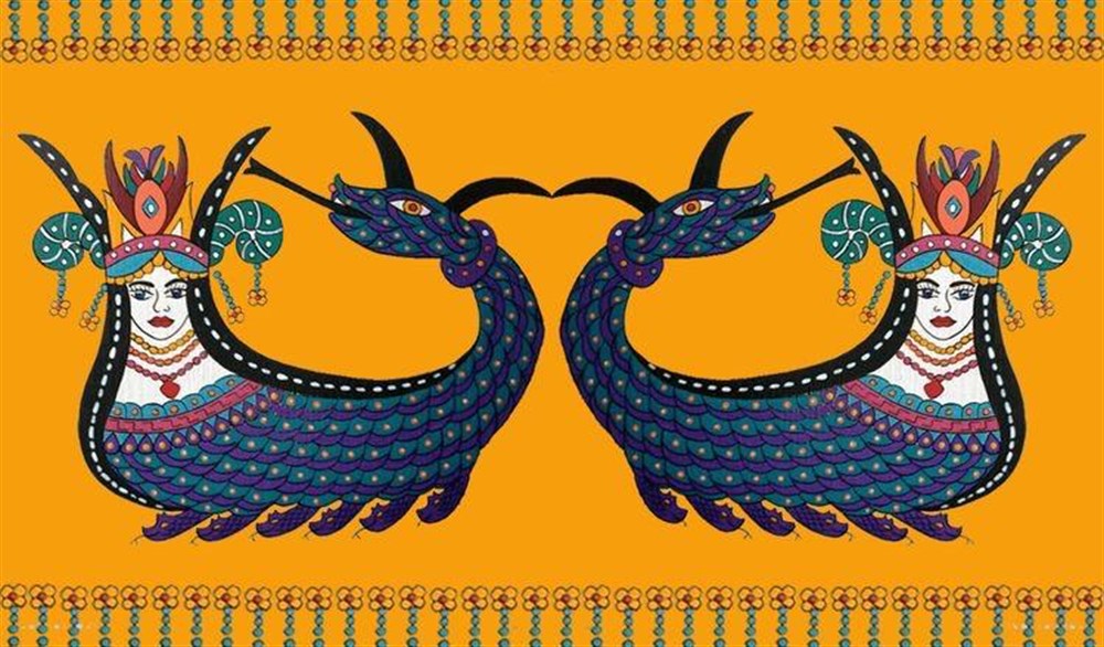 ÜNLÜMarcel Sanat Elmas Mozaik Tablo & Diamond Painting TurkeyM20173644İkiz Şahmeran Marcel Sanat Elmas Mozaik Tablo 97x58cm