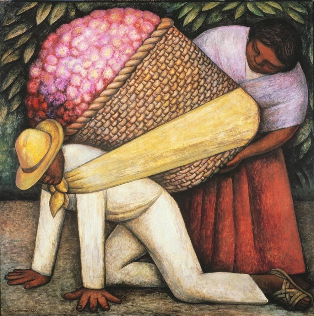 ÜNLÜMarcel Sanat Elmas Mozaik Tablo & Diamond Painting TurkeyM20176056Diego Rivera- Çiçek Taşıyıcısı Marcel Sanat Elmas Mozaik Tablo 79X79cm