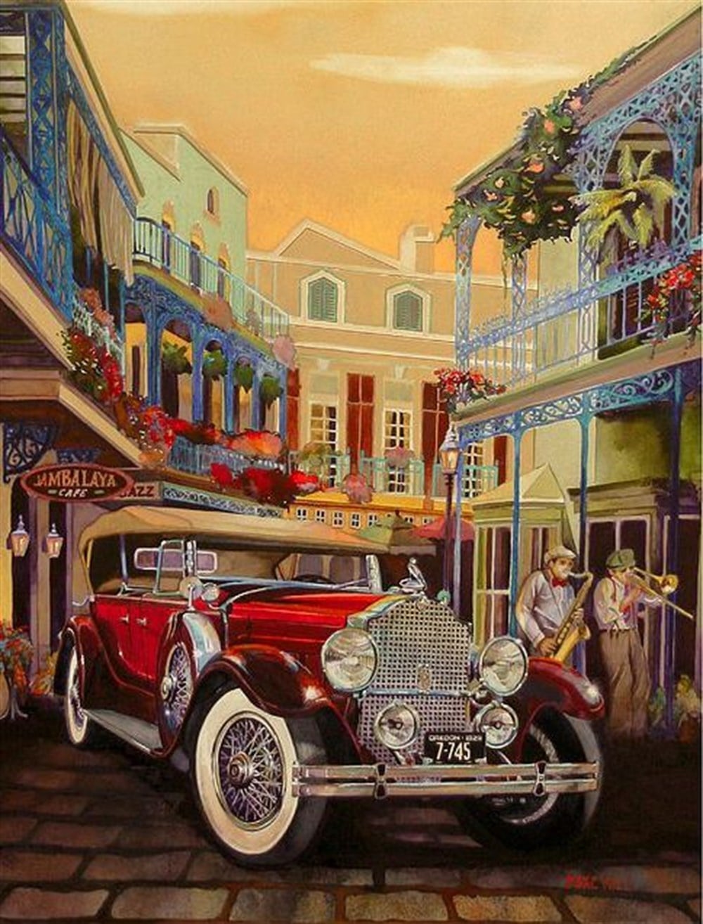 VİNTAGEMarcel Sanat Elmas Mozaik Tablo & Diamond Painting TurkeyM20176181Vintage Kırmızı Araba Marcel Sanat Elmas Mozaik Tablo 58X76cm 