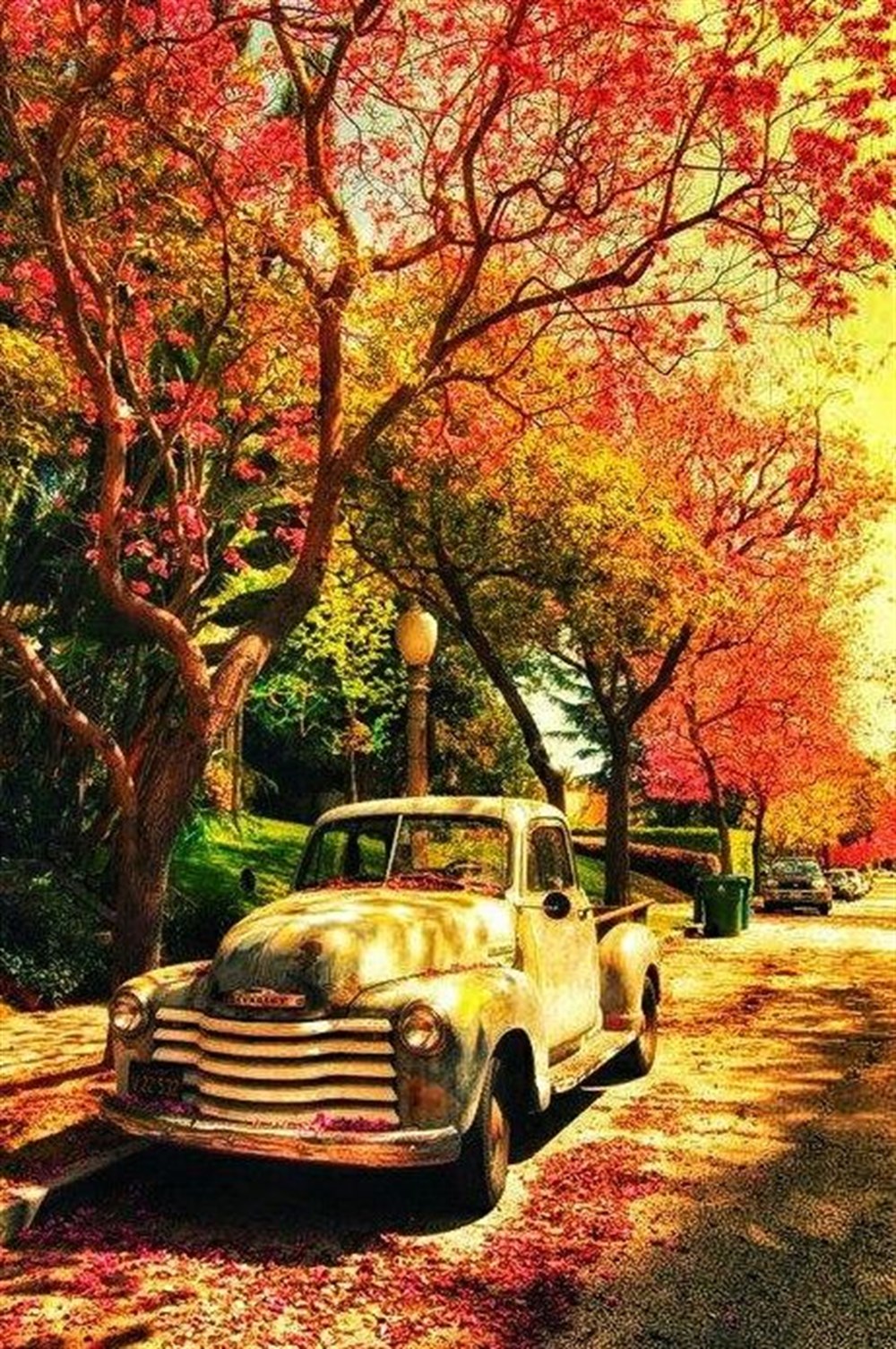 VİNTAGEMarcel Sanat Elmas Mozaik Tablo & Diamond Painting TurkeyM20176239Sonbahar Ve Vintage Araba Marcel Sanat Elmas Mozaik Tablo 51X76cm