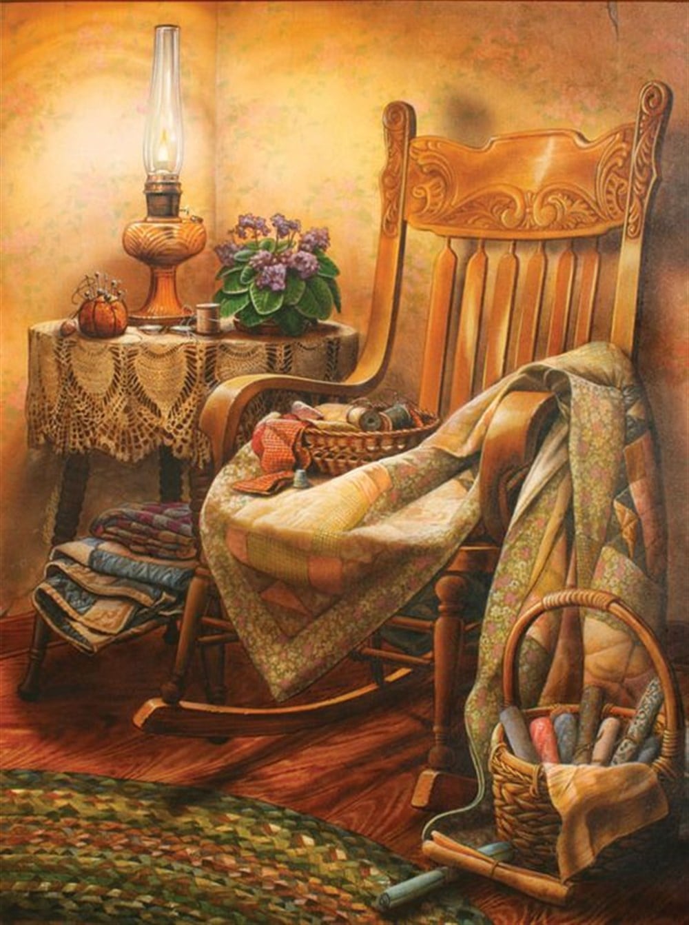 VİNTAGEMarcel Sanat Elmas Mozaik Tablo & Diamond Painting TurkeyM20176127Vintage Oda Marcel Sanat Elmas Mozaik Tablo 58X76cm