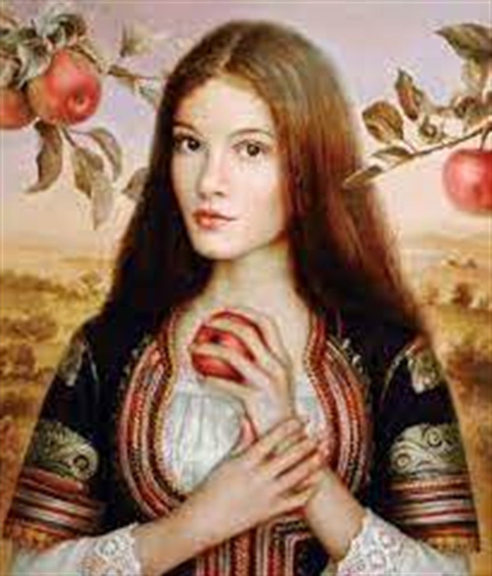 VİNTAGEMarcel Sanat Elmas Mozaik Tablo & Diamond Painting TurkeyM20174001Elma Ağacının Yanındaki Kadın Marcel Sanat Elmas Mozaik Tablo 46X53cm