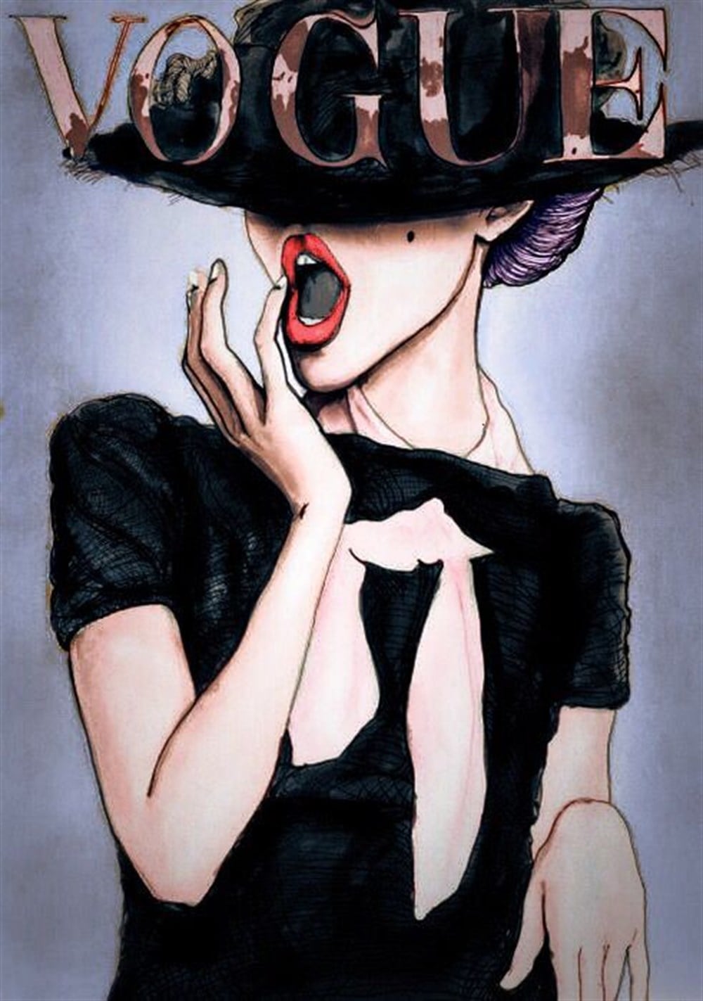 Vouqe Özel Çalışma Elmas Mozaik Tablo 36x51cm
