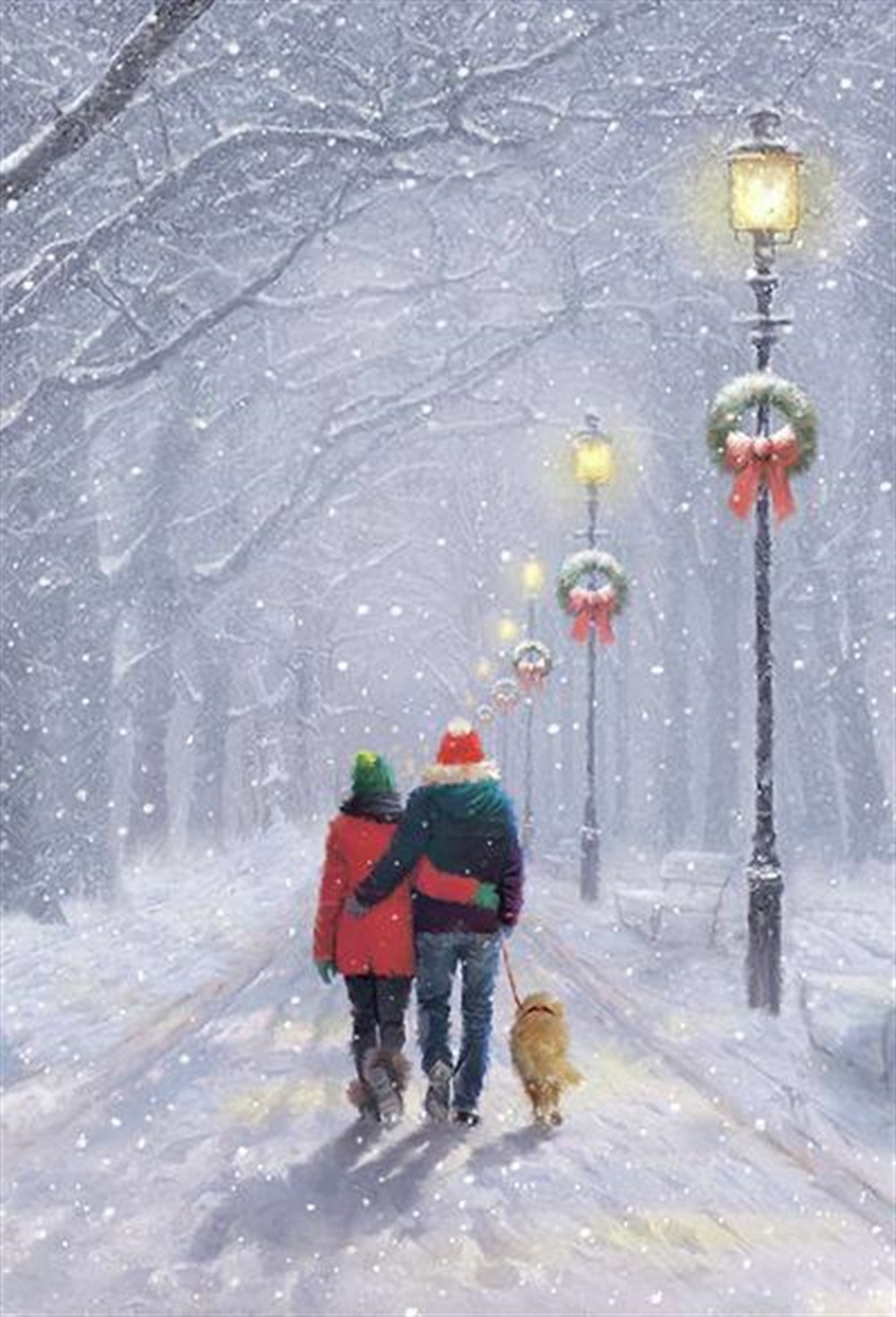 YILBAŞIMarcel Sanat Elmas Mozaik Tablo & Diamond Painting TurkeyM20173873Noelde Sessiz Yürüyüş Marcel Sanat Elmas Mozaik Tablo 38x58cm