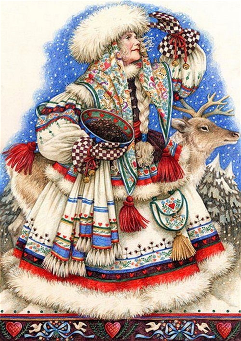 YILBAŞIMarcel Sanat Elmas Mozaik Tablo & Diamond Painting TurkeyM20173576Bohem-Vintage Tarzı Noel Marcel Sanat Elmas Mozaik Tablo 48x66cm