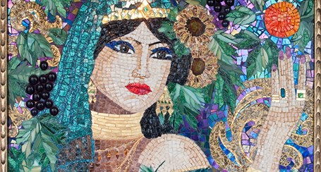 MODERNMarcel Sanat Elmas Mozaik Tablo & Diamond Painting TurkeyM20174323Mozaik Kraliçe Marcel Sanat Elmas Mozaik Tablo 84x46cm