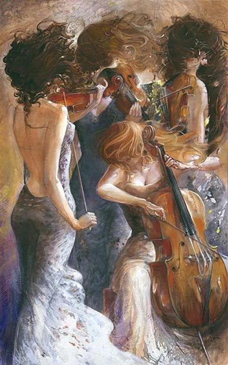 Müzisyenler 42x65cm Elmas Mozaik Tablo | Marcel Sanat