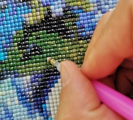  Marcel Sanat Elmas Mozaik Puzzle Tablo Yeniyıl Kozalak 25x36 cm
