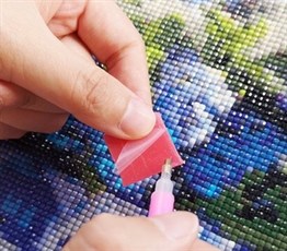 Marcel Sanat Elmas Mozaik Puzzle Tablo Renkli Evler 33x66 cm