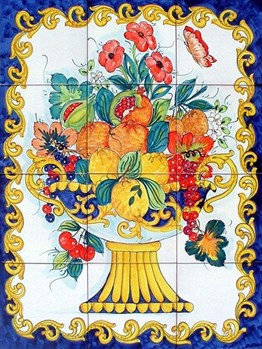 Marcel Sanat Elmas Mozaik Puzzle Tablo Çini Seramik Desen 45x60 cm