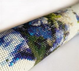 Marcel Sanat Güzel Mavi Tavuskuşu Elmas Mozaik Tablo 40x65cm