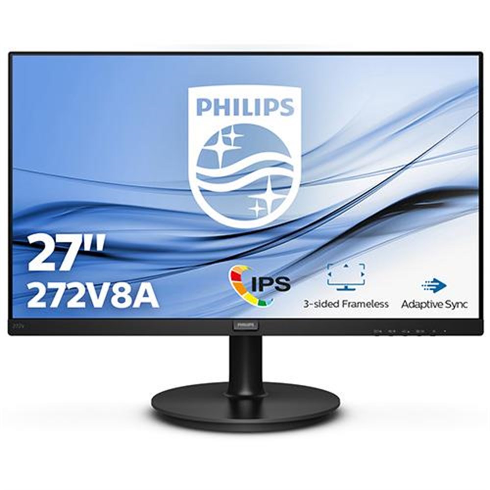 Philips 272V8A 27'' 4ms 75Hz (Display+HDMI) Full HD IPS Monitör | En Uygun  Fiyata GarajOnline'da | Hafta içi 16:00'ya Kadar Aynı Gün Kargo, Depo  Teslim Seçeneği