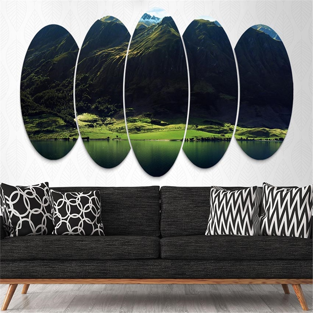 Kreatif 5 Parça Oval Tablo