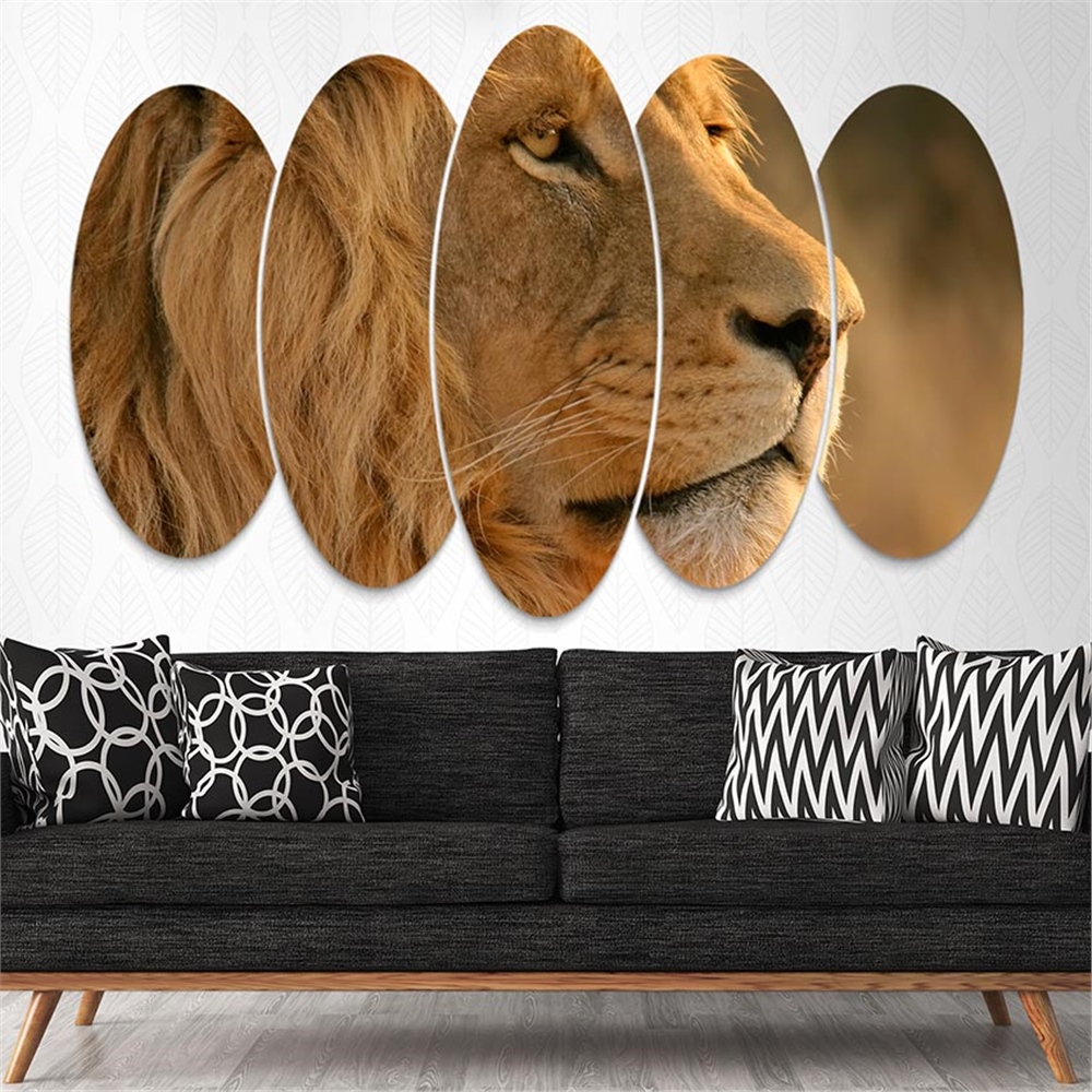 Kreatif 5 Parça Oval Tablo