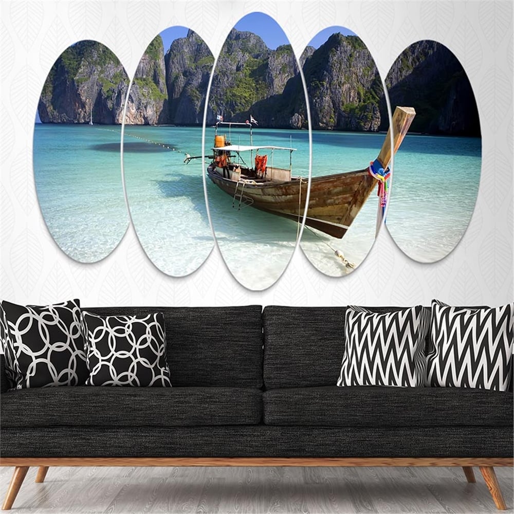 Kreatif 5 Parça Oval Tablo