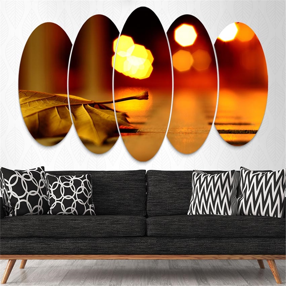 Kreatif 5 Parça Oval Tablo