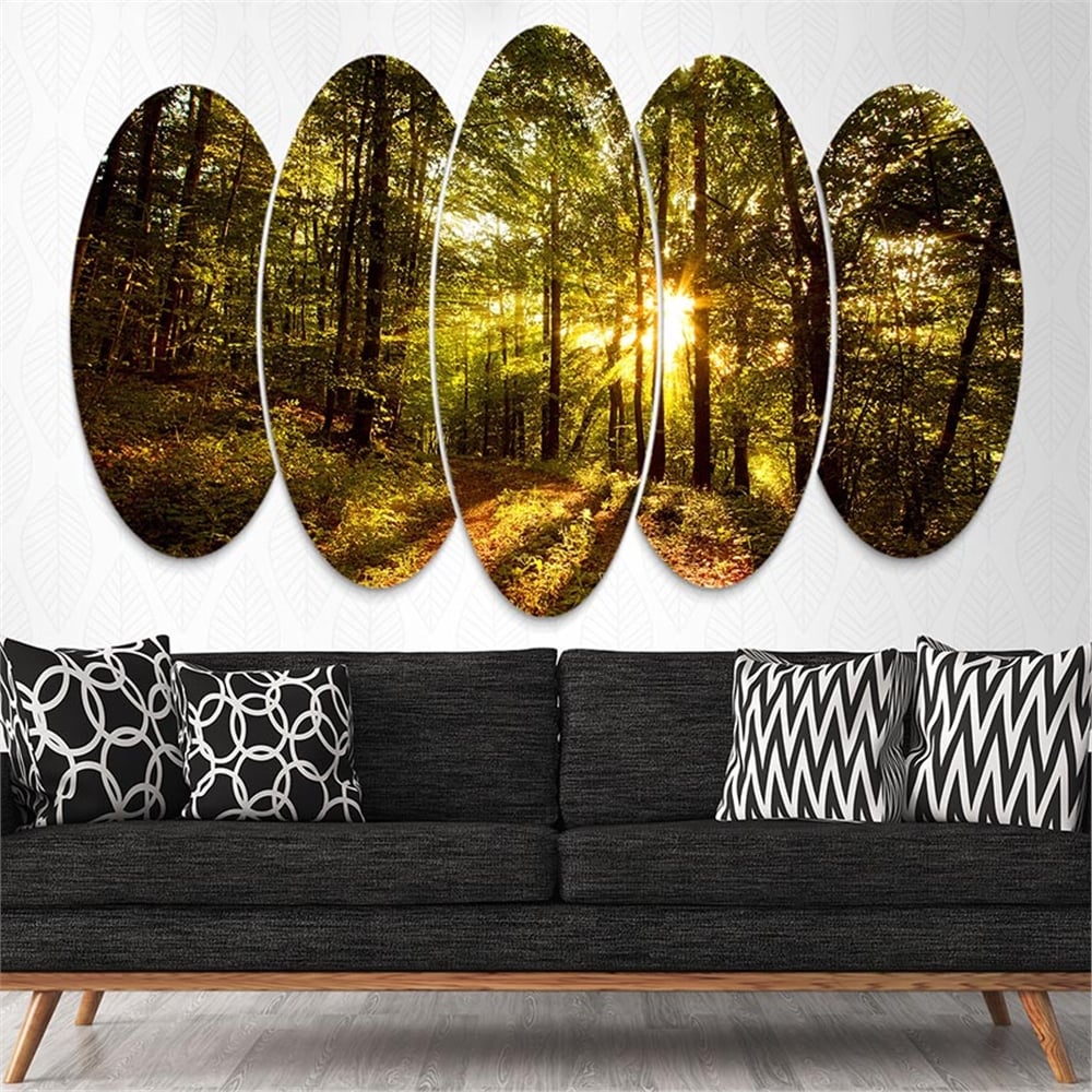 Kreatif 5 Parça Oval Tablo