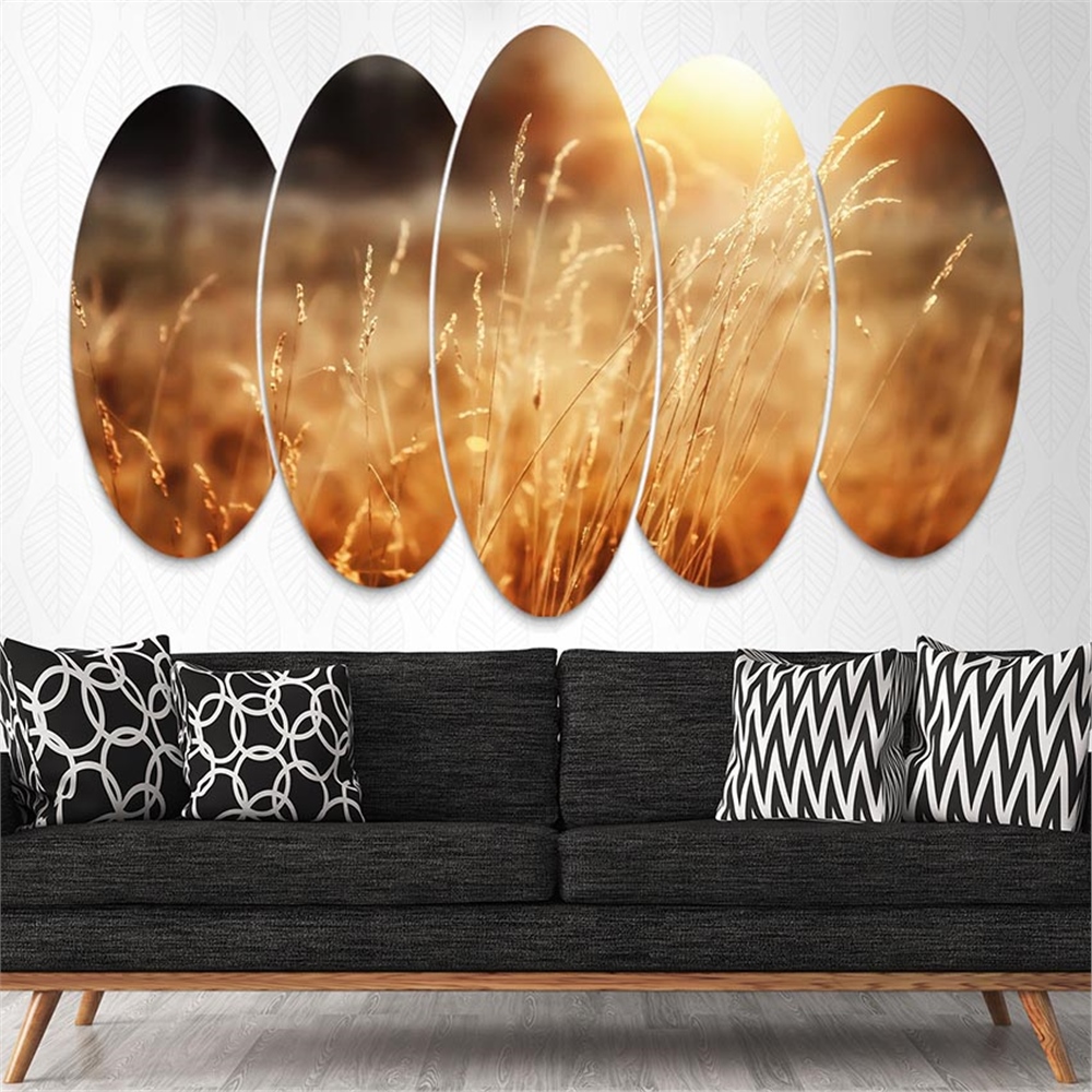Kreatif 5 Parça Oval Tablo