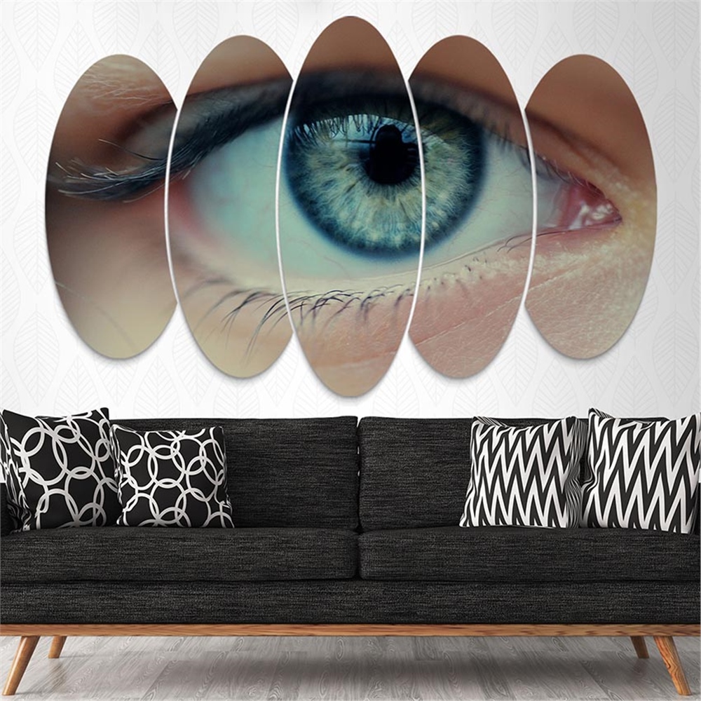 Kreatif 5 Parça Oval Tablo