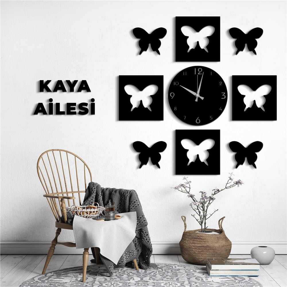 Aşk Perisi Kişiye Özel Dekor Saat Set