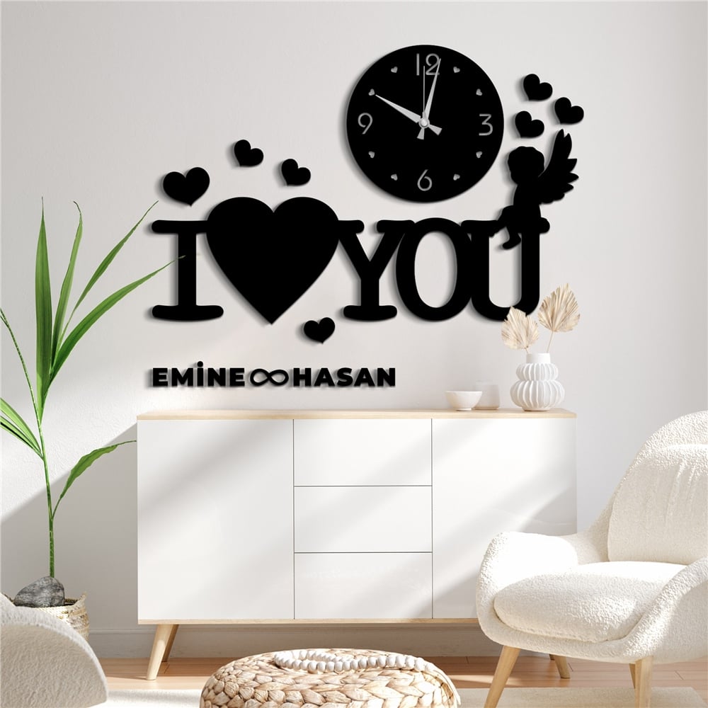 Atatürk Sonsuzluk Kişiye Özel Dekor Saat Set
