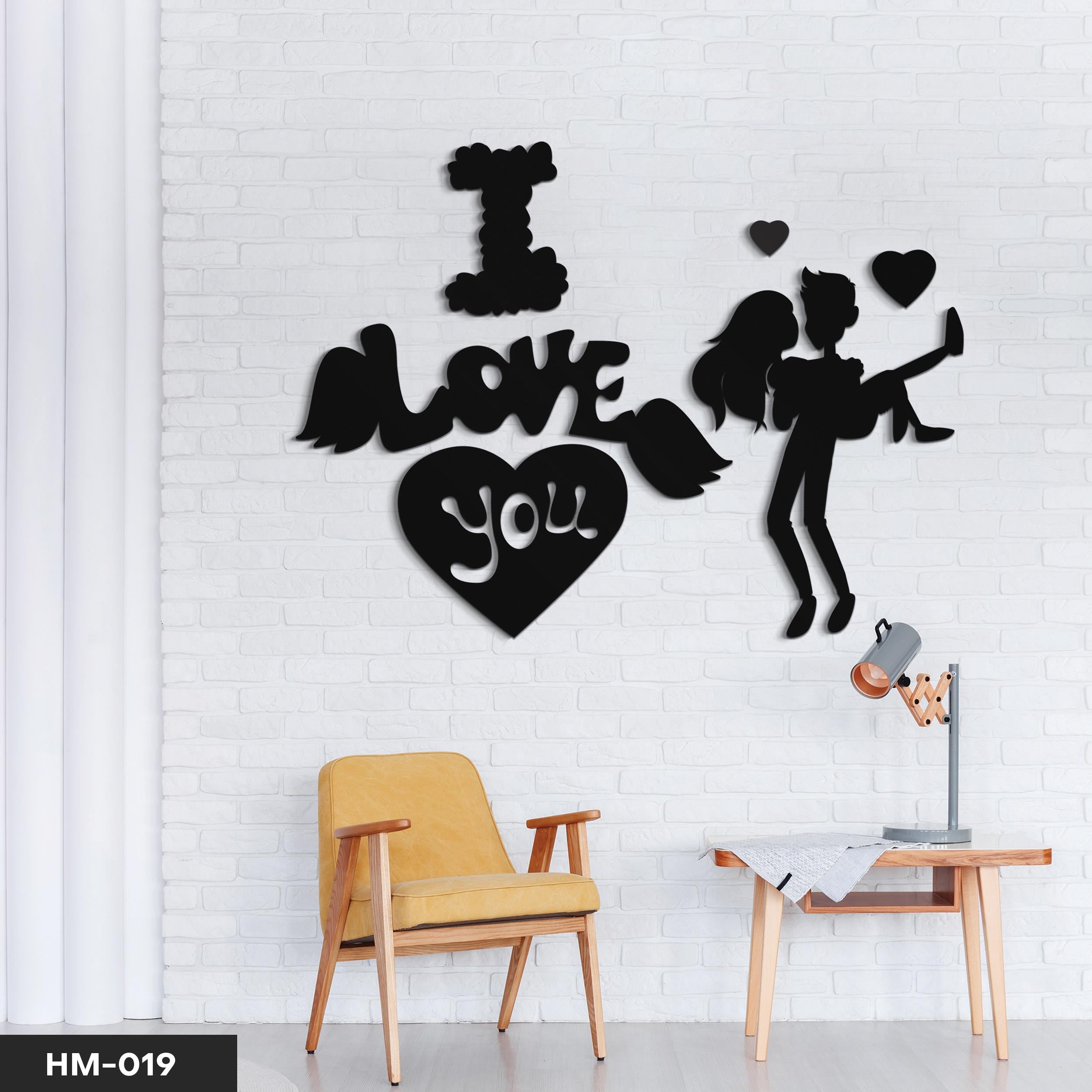 I Love You Dekoratif Duvar Dekoru