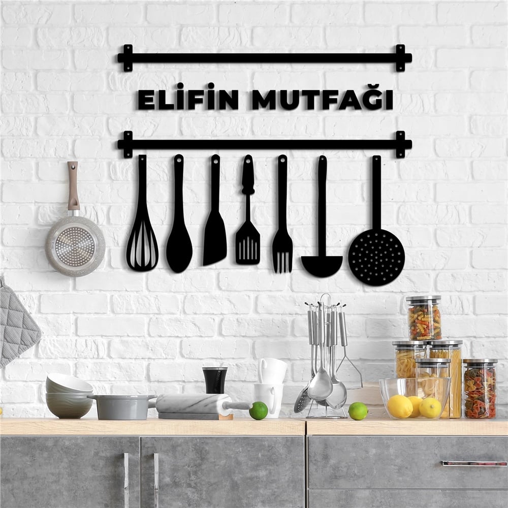 Kabe Kişiye Özel Dekor Saat Set