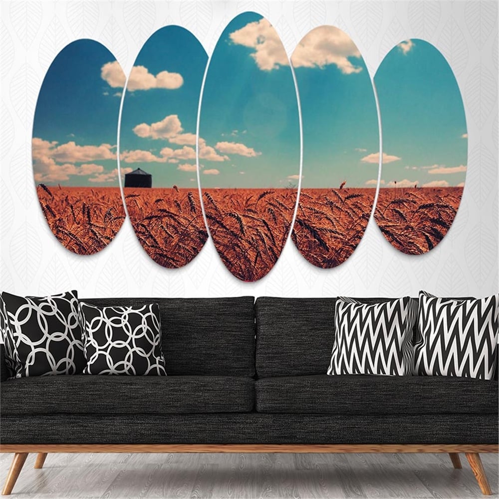 Kreatif 5 Parça Oval Tablo