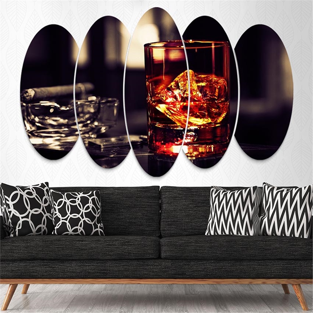 Kreatif 5 Parça Oval Tablo