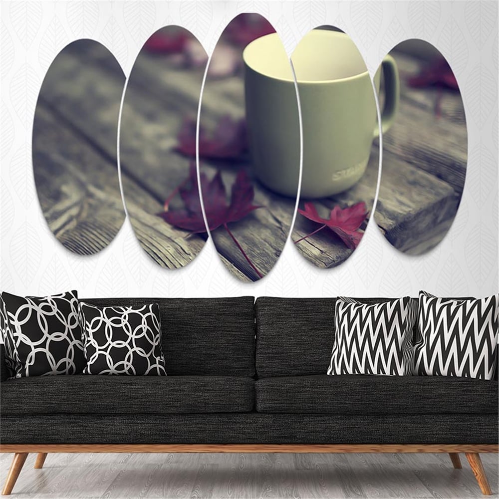 Kreatif 5 Parça Oval Tablo
