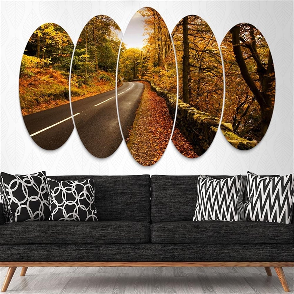 Kreatif 5 Parça Oval Tablo