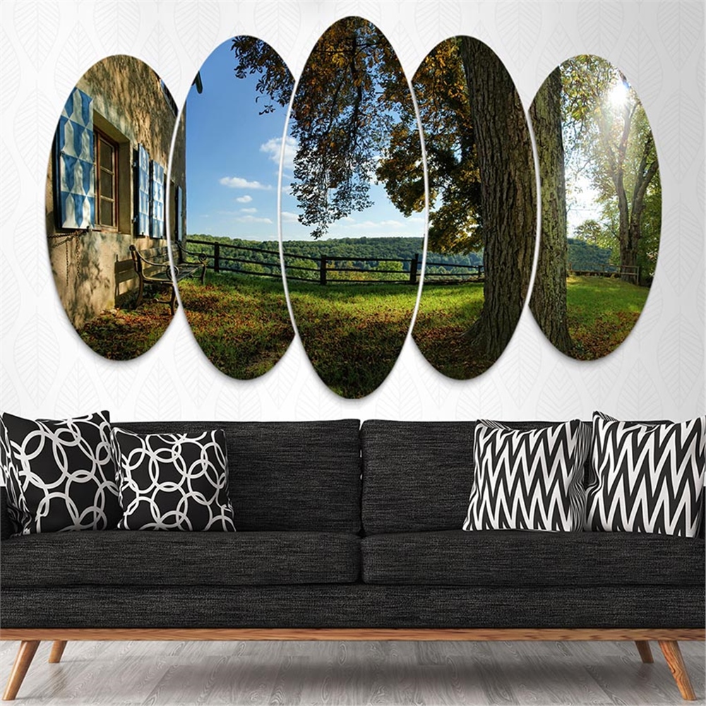 Kreatif 5 Parça Oval Tablo
