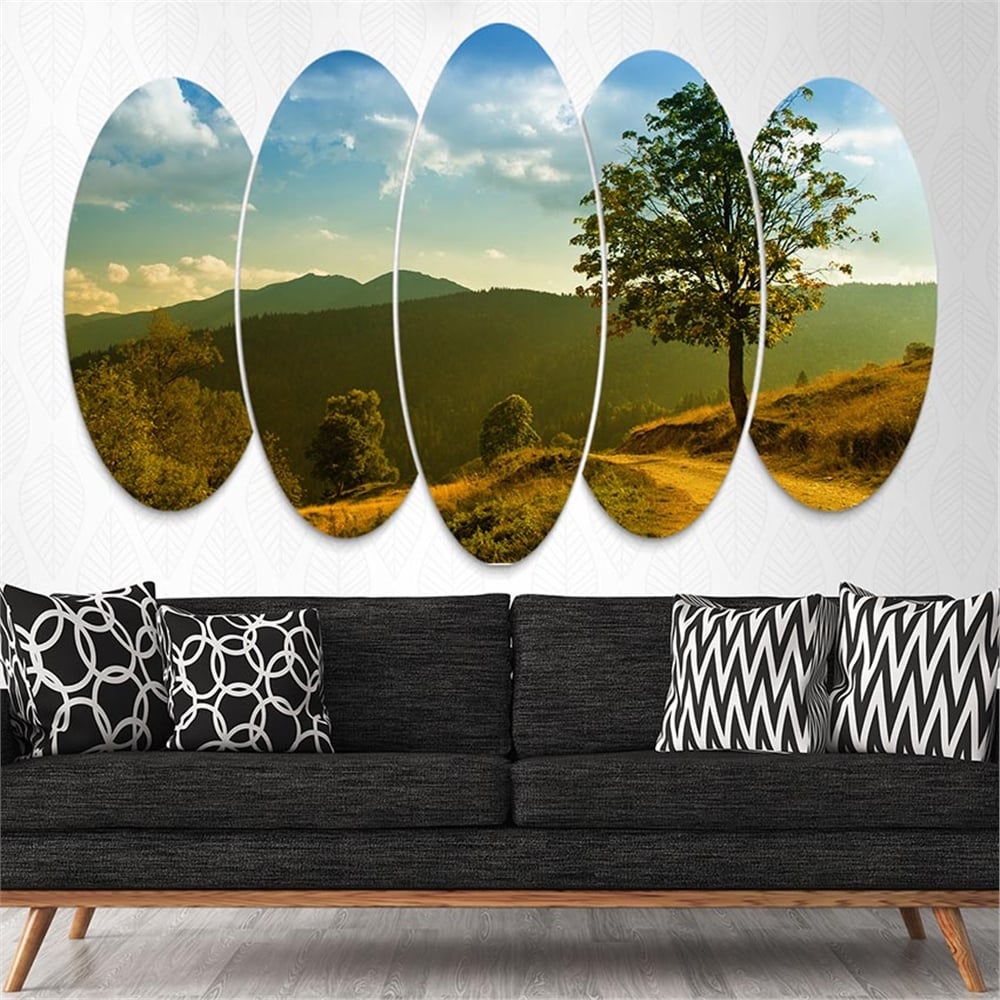 Kreatif 5 Parça Oval Tablo