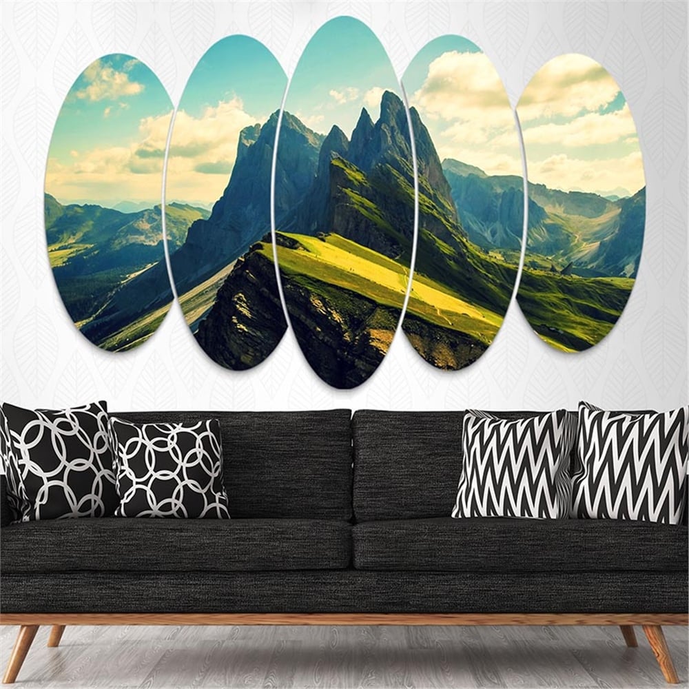 Kreatif 5 Parça Oval Tablo