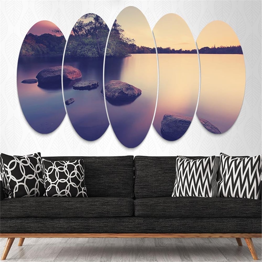 Kreatif 5 Parça Oval Tablo