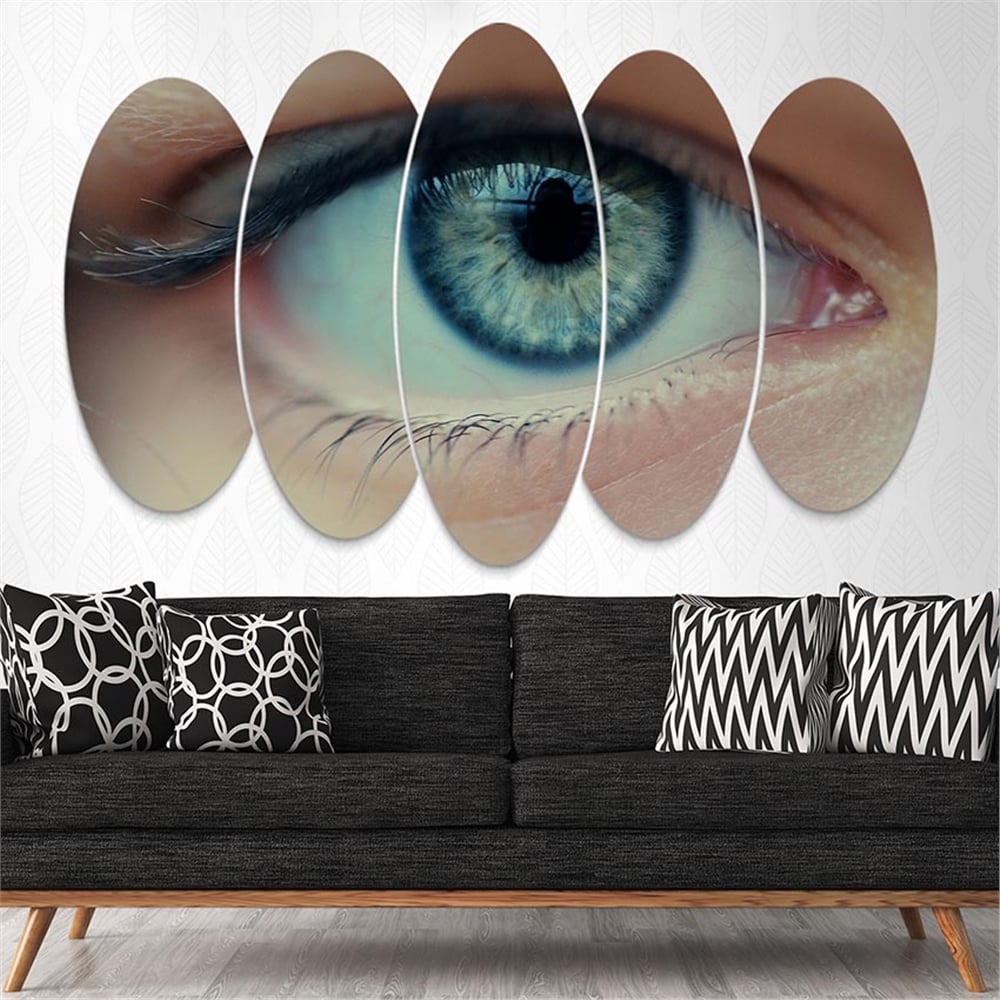 Kreatif 5 Parça Oval Tablo