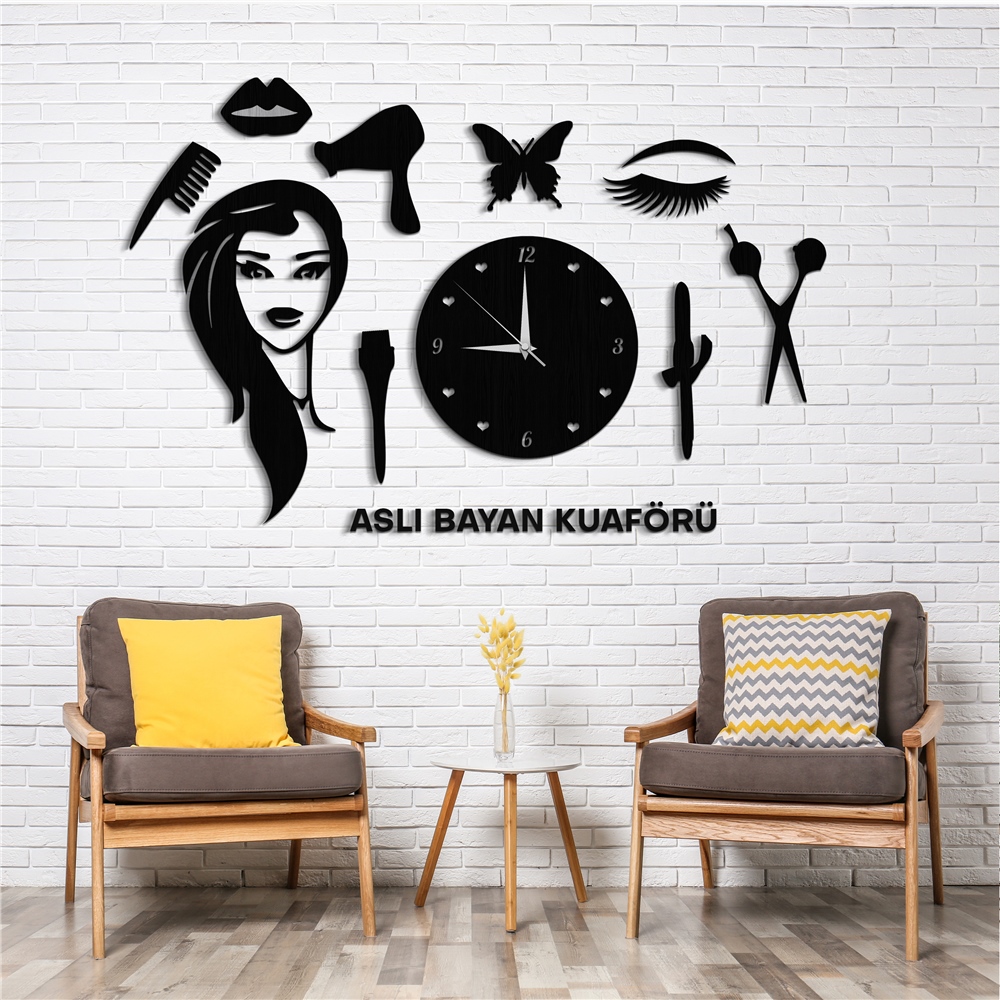 Mutfak Tencere Önlük Kişiye Özel Dekor Saat Set