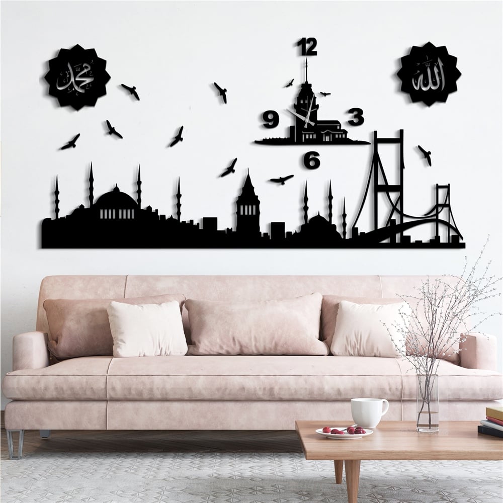 Sevgi Yuvası Kişiye Özel Dekor Saat Set