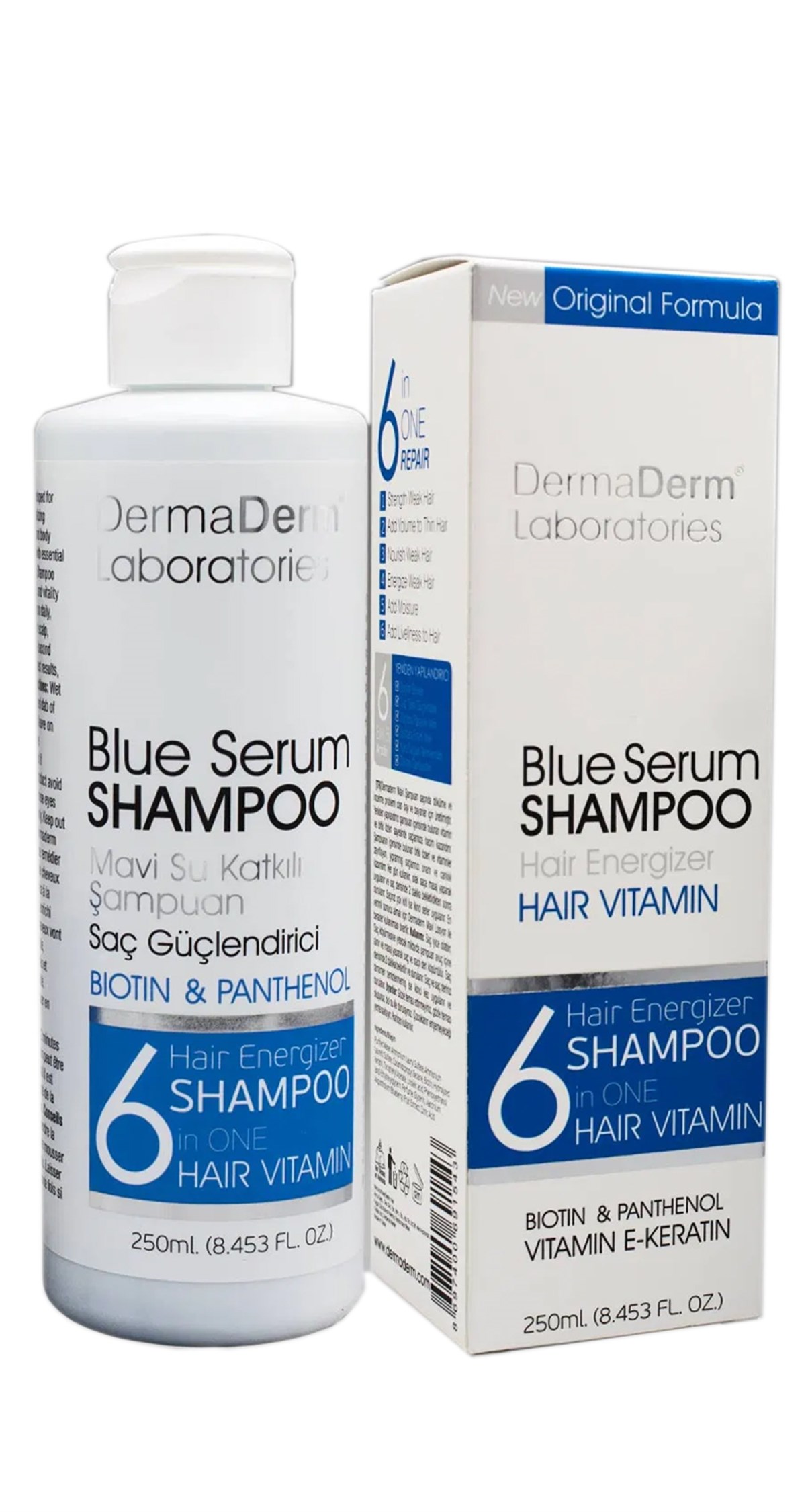 Dermaderm Saç Dökülmesine Karşı Mavi Su Şampuan 250 Ml