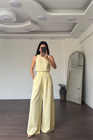 Bluz Pantolon Takım-Sarı