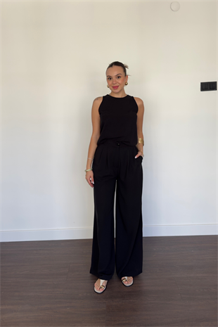 Bluz Pantolon Takım-Siyah