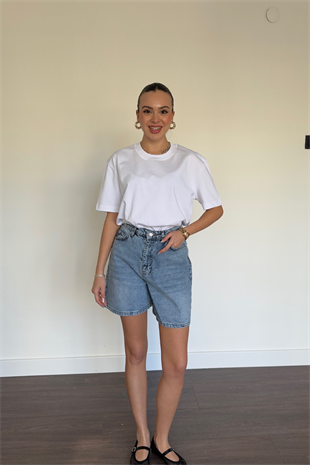 Mavi Fit Denim Şort