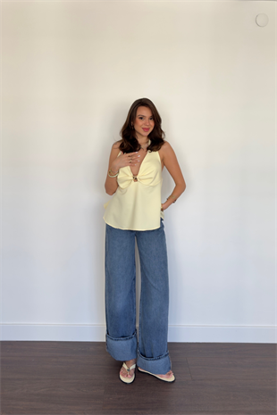 Yıkamalı Jean-Mavi