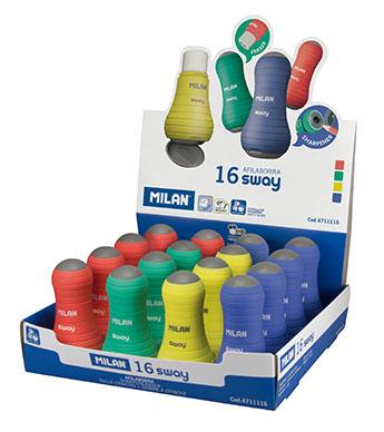 MİLAN 4711116 SWAY SİLGİLİ KALEMTRAŞ 16 LI SET