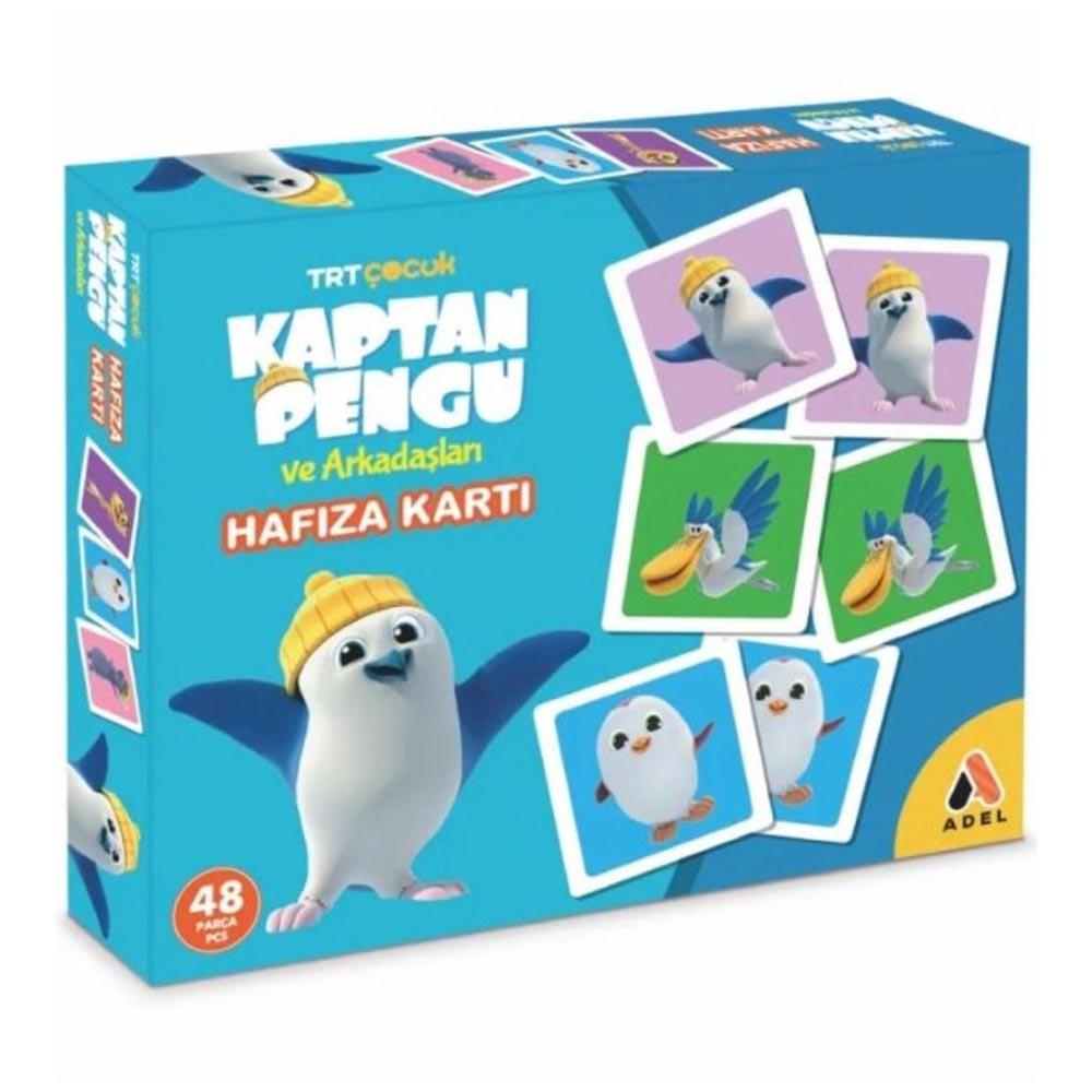 ADEL TRT ÇOCUK HAFIZA KART OYUNU KAPTAN PENGU 48Lİ 000528