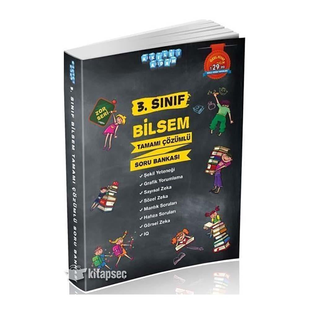 AKILLI ADAM /  3. SINIF BİLSEM TAMAMI ÇÖZÜMLÜ ZOR SORU BANKASI