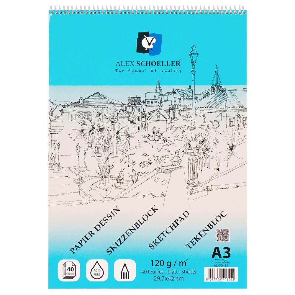 ALEX ALX-0452 SPR ESKİZ BLOK A3 120GR 40YP