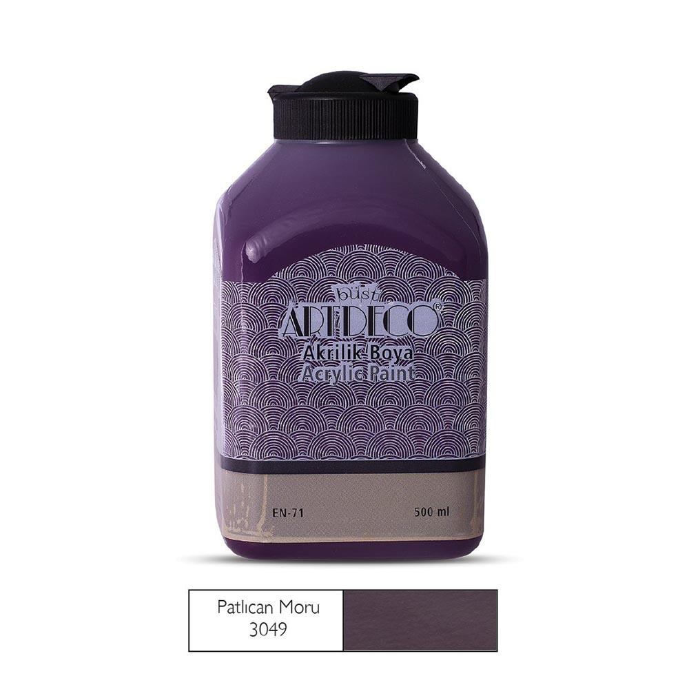 ARTDECO 070L-3049 AKRİLİK BOYA 500ML PATLICAN MORU