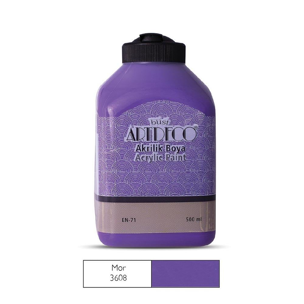 ARTDECO 070L-3608 AKRİLİK BOYA 500ML MOR